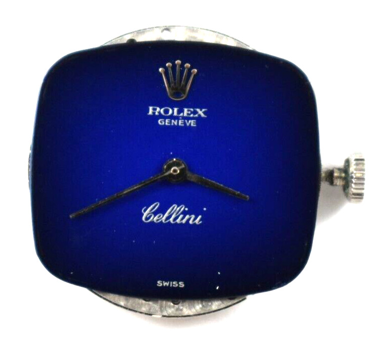 Vintage Rolex Cellini 19J 1600 Wrist Watch Movement Runs lot.ff