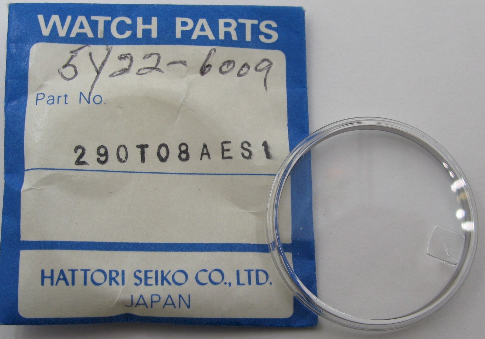 Seiko oriental market Watch Crystal: acrylic 290T08AES1 for part …