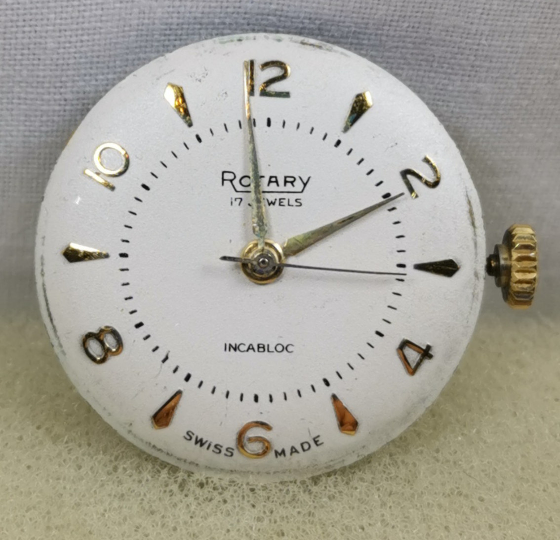 Rotary 17J. Cal. A53/425 Swiss Wristwatch Movement Parts/ Repair!