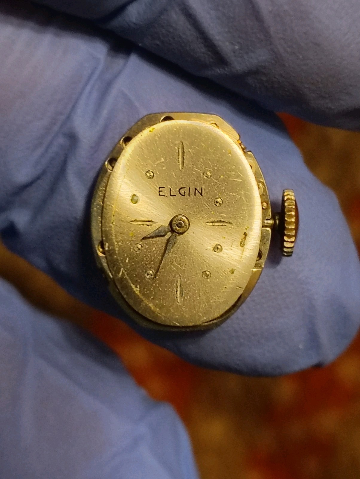 Vintage Elgin 902 Women’s Watch Movement Untested For Parts Or Repairs.
