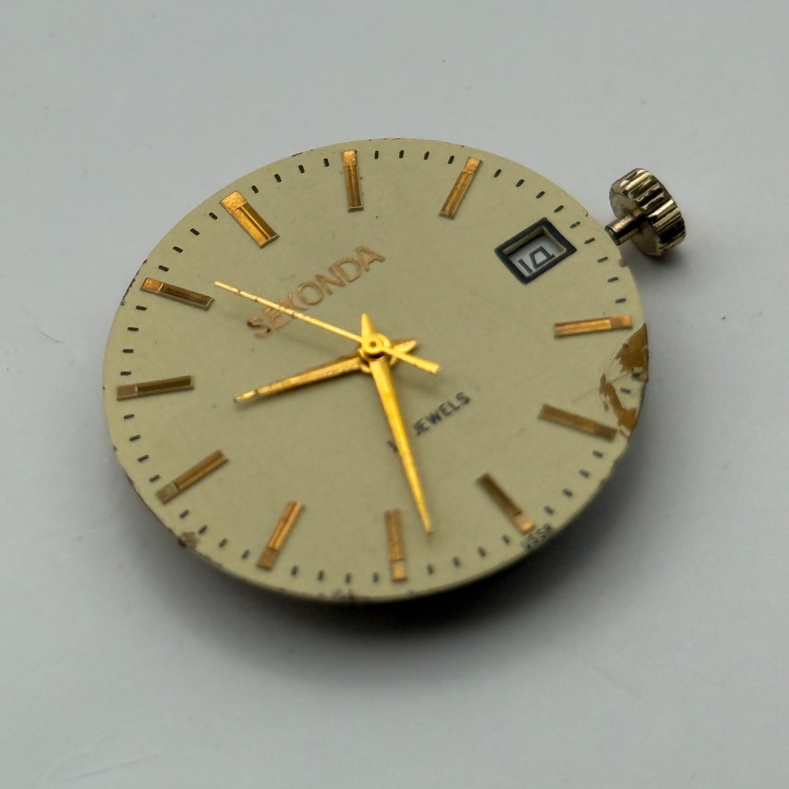 Poljot 2614.2H Watch Movement Sekonda Soviet 17 Jewels Manual Wind Parts 26.4mm