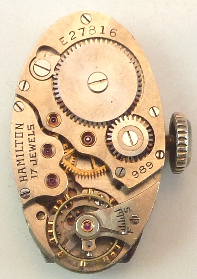 Vintage Hamilton 989 Mechanical Wristwatch Movement – Parts / Repair