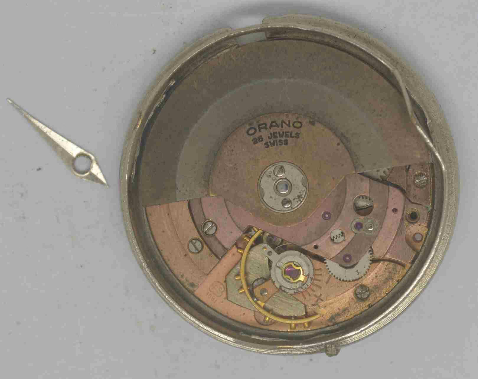 Vintage MIDO Powerwind Movement & Dial. Cal: AS1681. For Parts