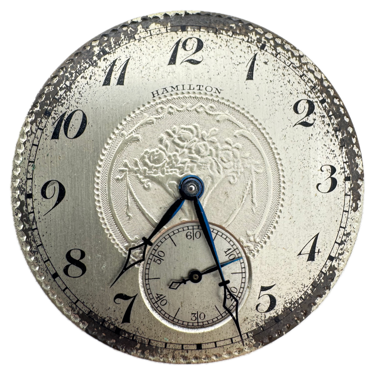 Antique 16s 1926 Hamilton Award Dial 17j Mechanical Pocket Watch Movement 974