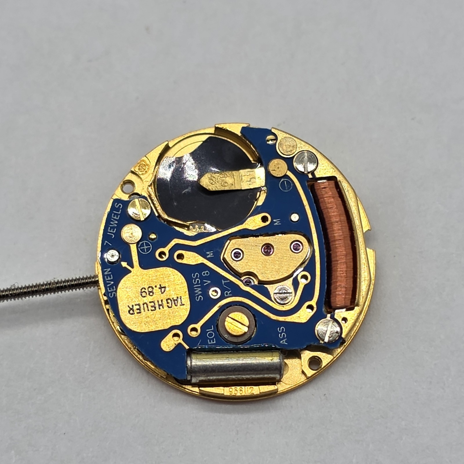 10 Tag Heuer Watch Movements Swiss V8 7 Jewels 17mm Parts Or Repair #S33