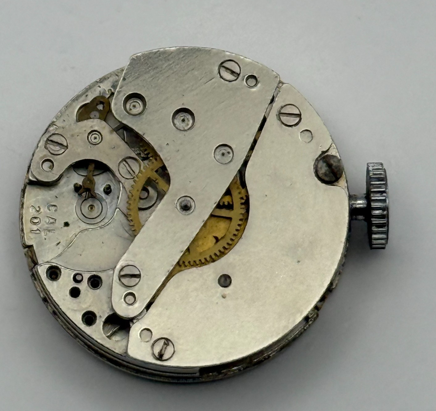 Smiths Cal 201 Watch Movement Great Britain Manual Wind Parts Repair 19.3mm