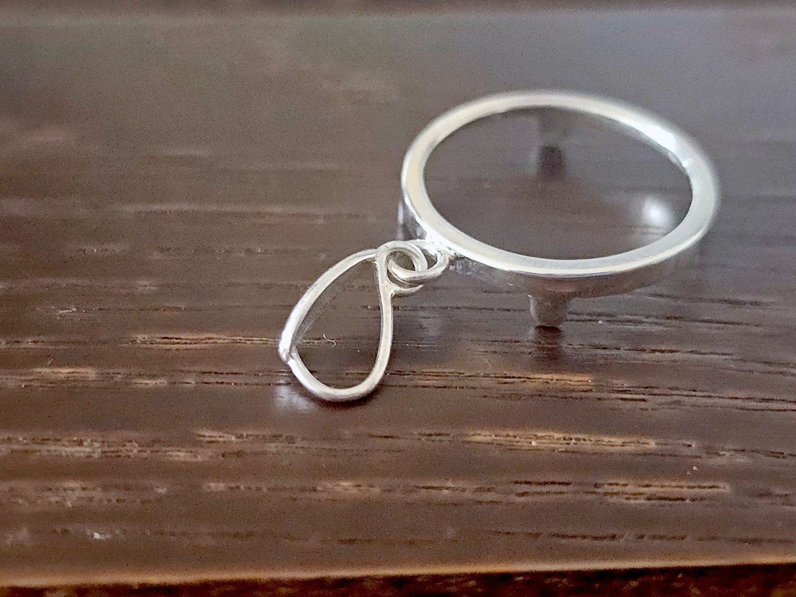 925 Sterling Silver Prong Back Simple Bezel for 18mm Dime 10 Cent Coins
