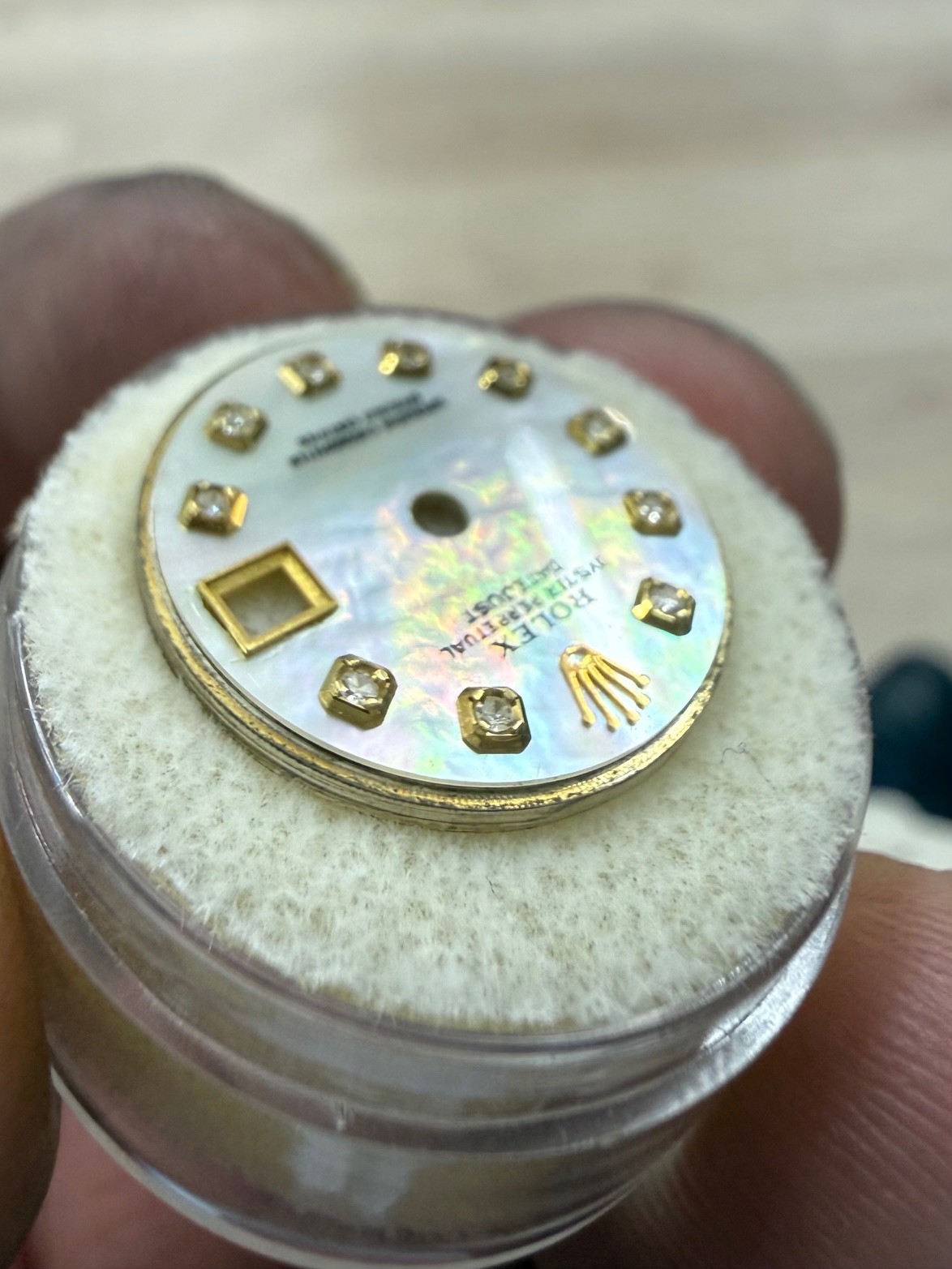 For Rolex Lady-Datejust 69/79/179, Custom Mother of Pearl Diamond Dial #1028