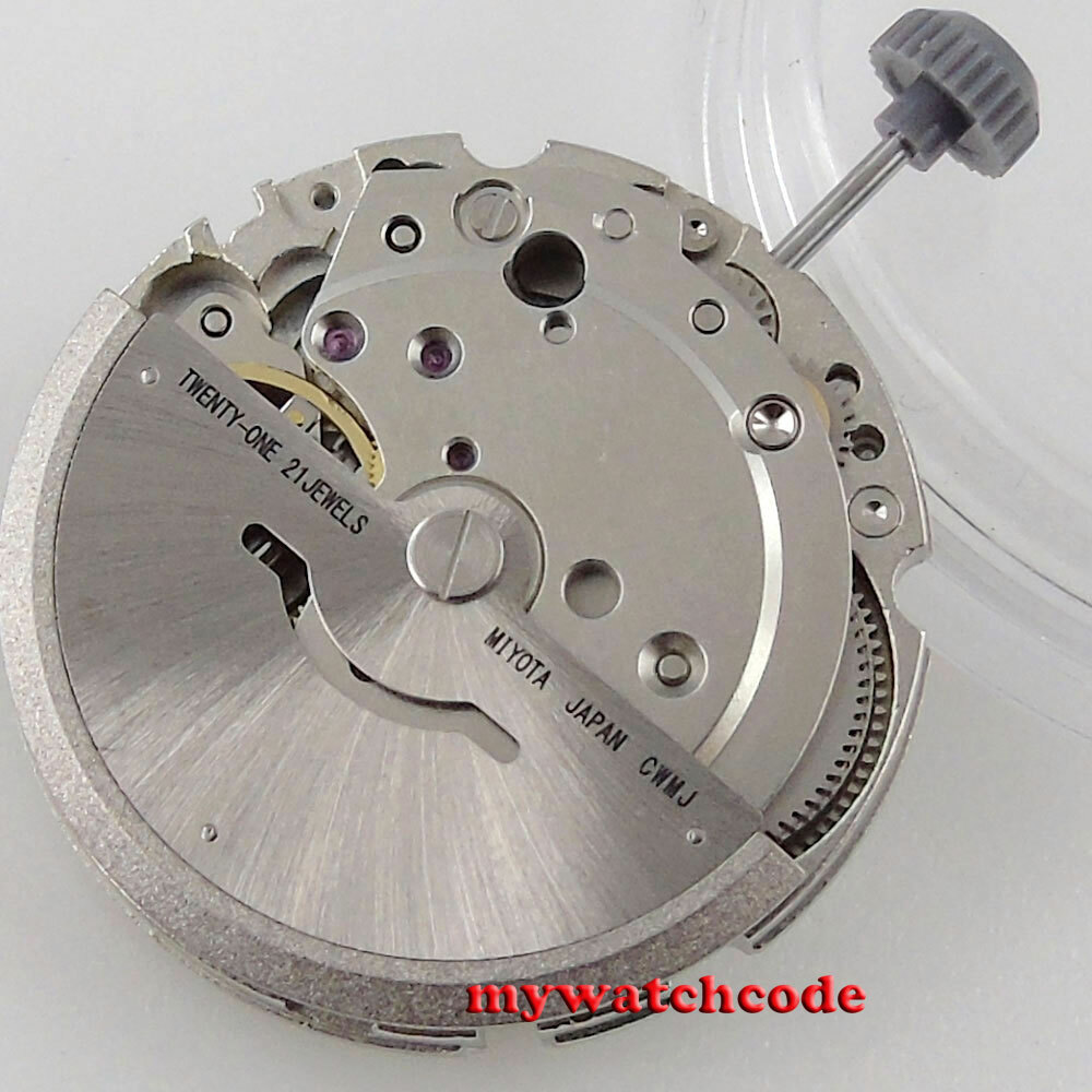 New edition 21 jewels miyota 8215 black window automatic mechanical movement