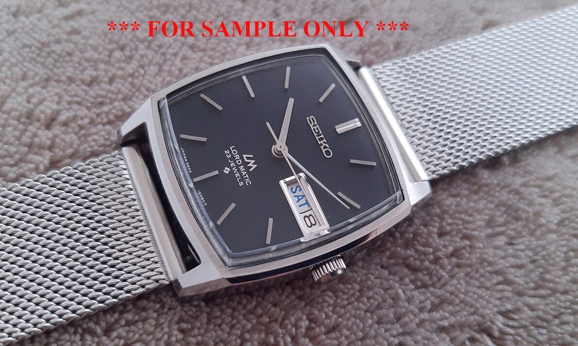 NEW ACRYLIC CRYSTAL FOR REPLACEMENT SEIKO LM LORD MATIC 5606-5000 , 5605-5000