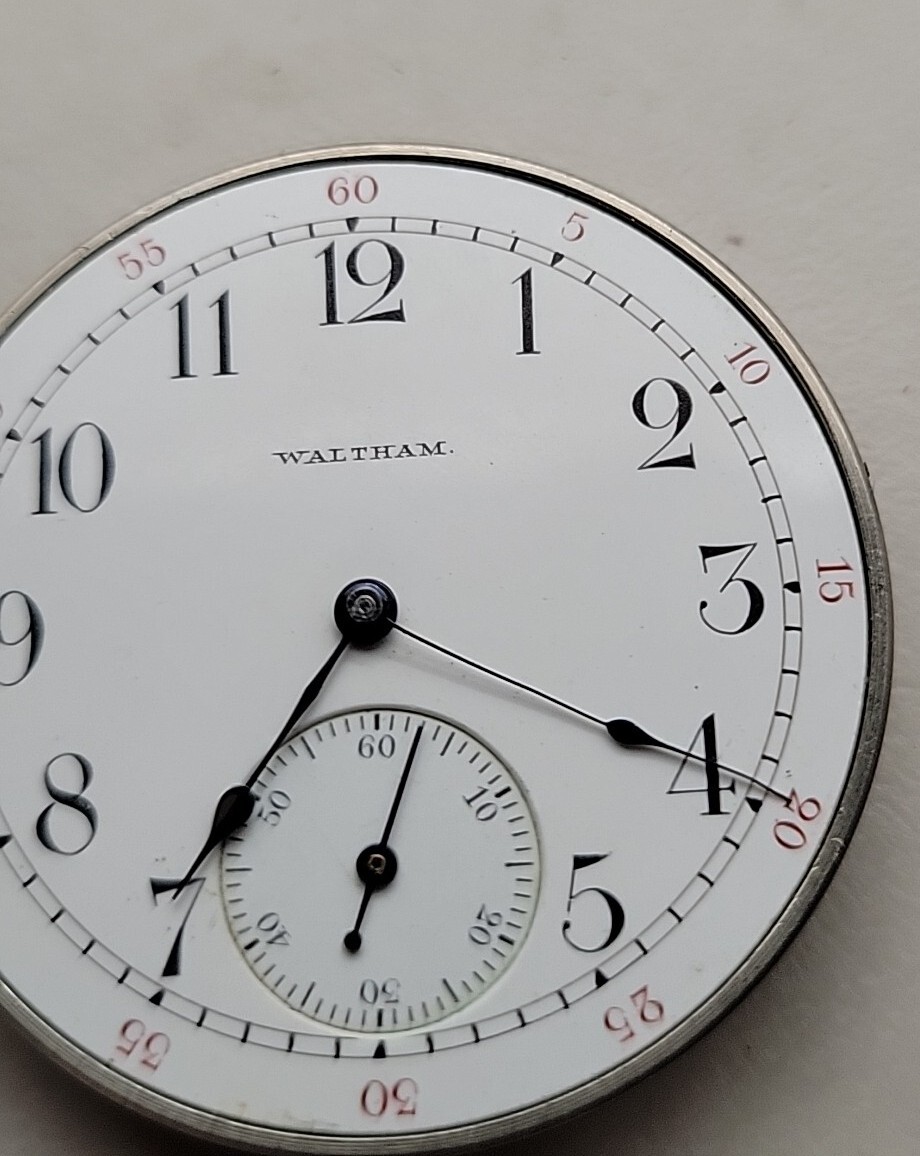 Model 1894 Waltham Gr 250 Size 12 Pocket Watch Movement For Repairs
