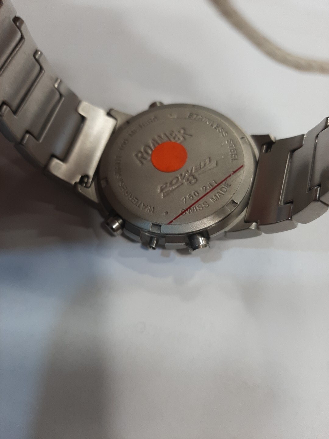 Roamer Power 8 Chrono Glass Case Button Strap