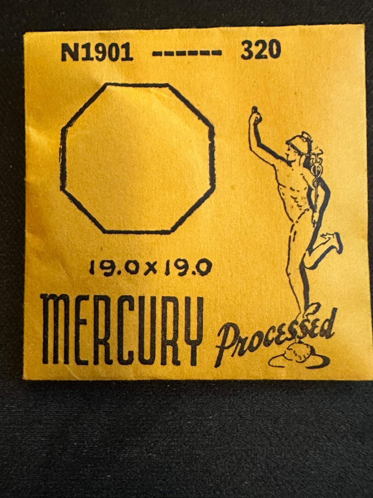 Mercury Flat Octagon Crystal N1901 (GS N320) for Swiss Watches – 19.0 x 19.0 mm