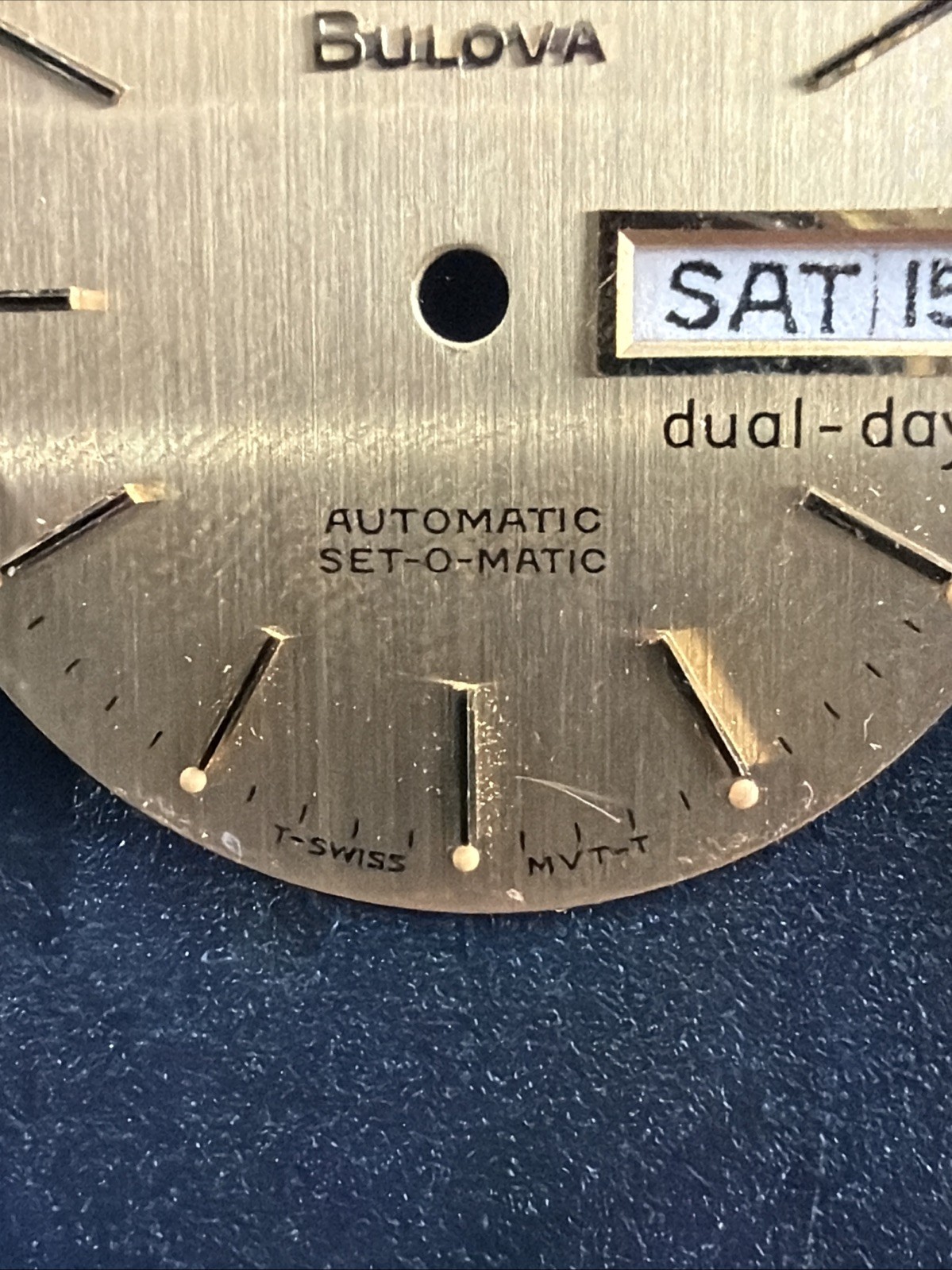 BA88 Bulova Automatic Set O Matic Day Date 27-28mm Mens Watch Dial Replacement**