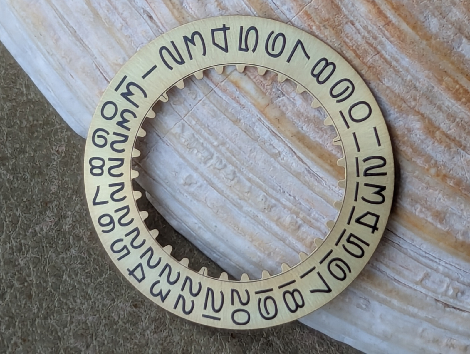 Genuine Vintage Rolex Champagne Date Wheel w/Flat Top 3’s,Open 6 & 9’s EXCEPT 26