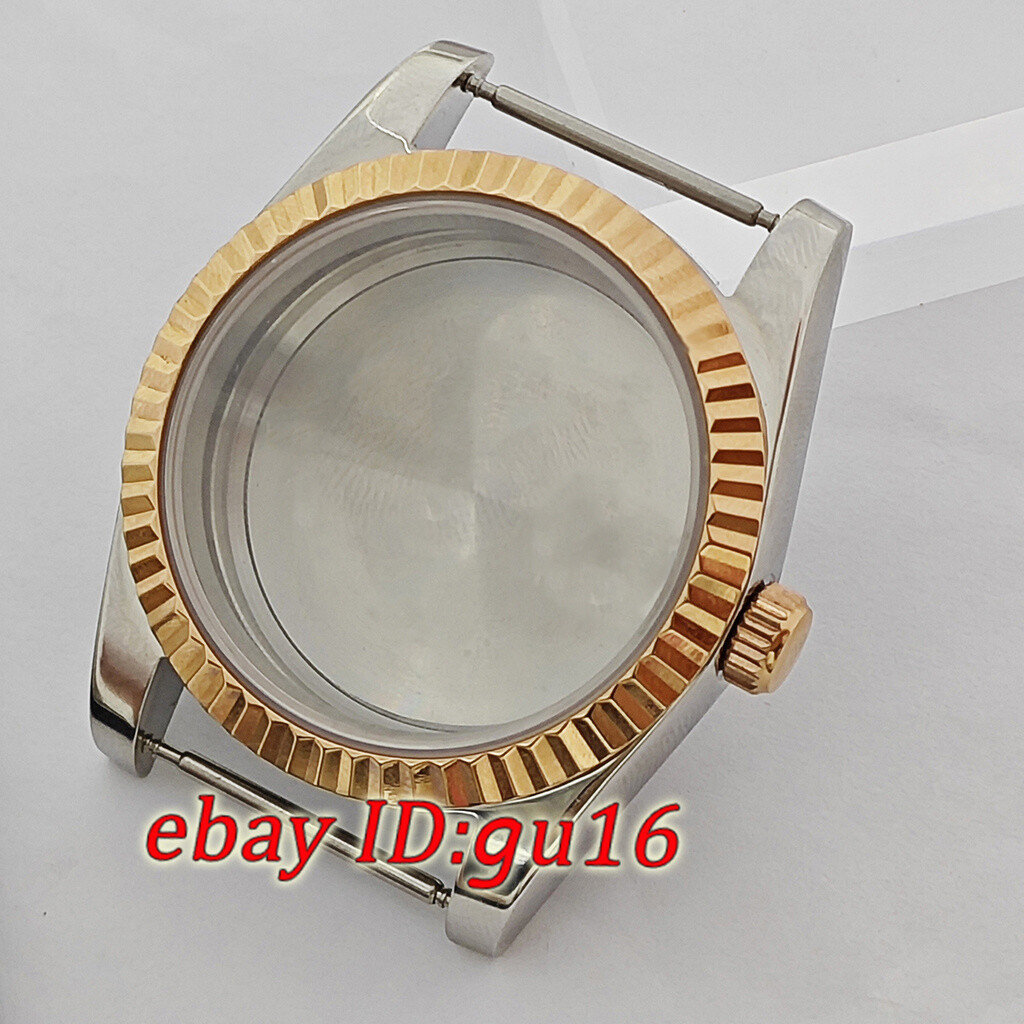 36mm 39mm watch case rose gold silver fit NH35 Miyota 8215 ETA 2824/2836 DG2813