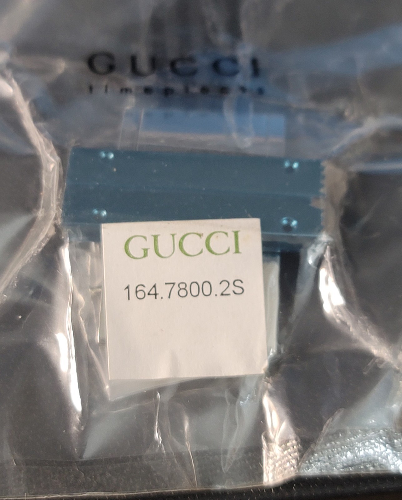 SB5: Genuine Gucci 34mm Stainless Deployant Clasp | OEM 164.7800.2S – NOS Sealed