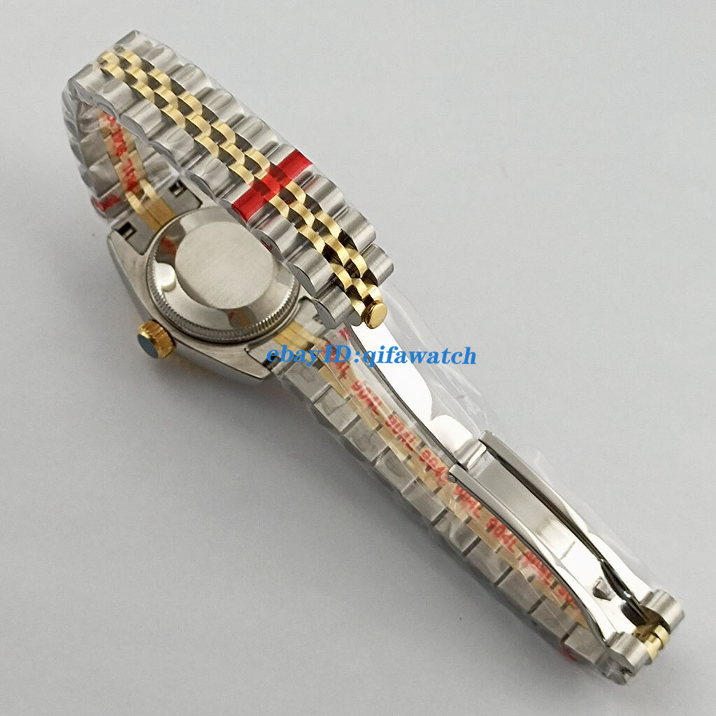 26mm Silver Gold Watch Case Sapphire Glass Fit NH05 NH06 Movement Accessories