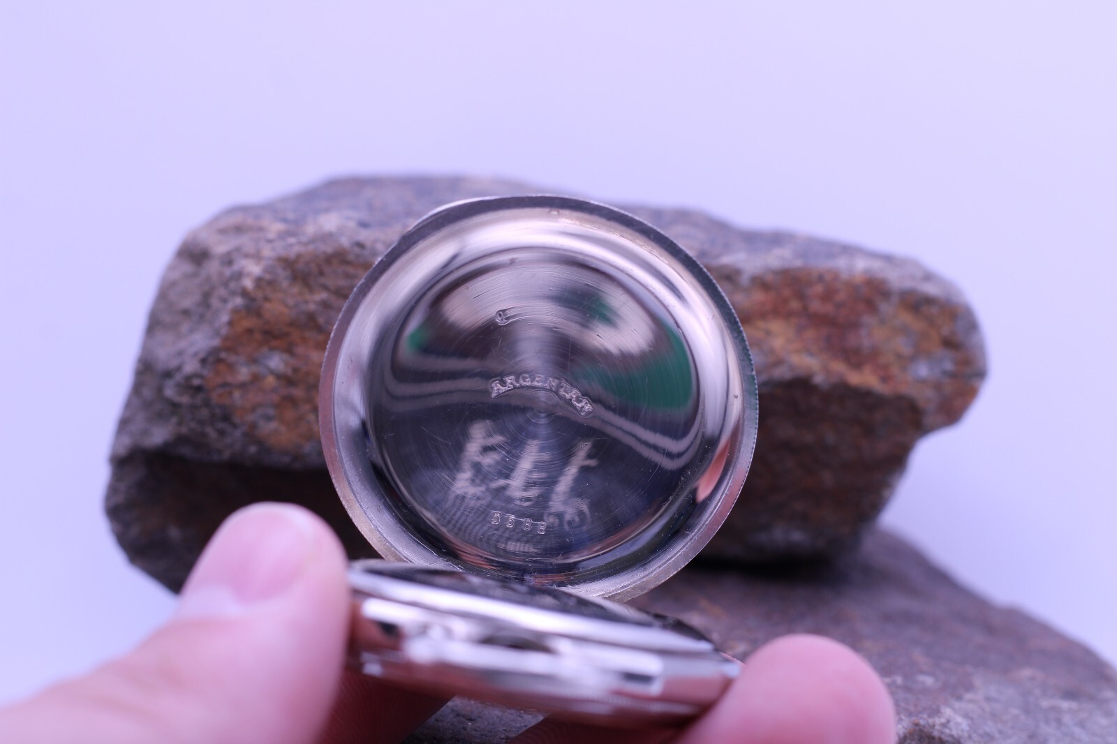 SWISS ARGENTAN WINDING CYLINDER TEN JEWELS POCKET WATCH CASE NOS 47.5mm (DL)