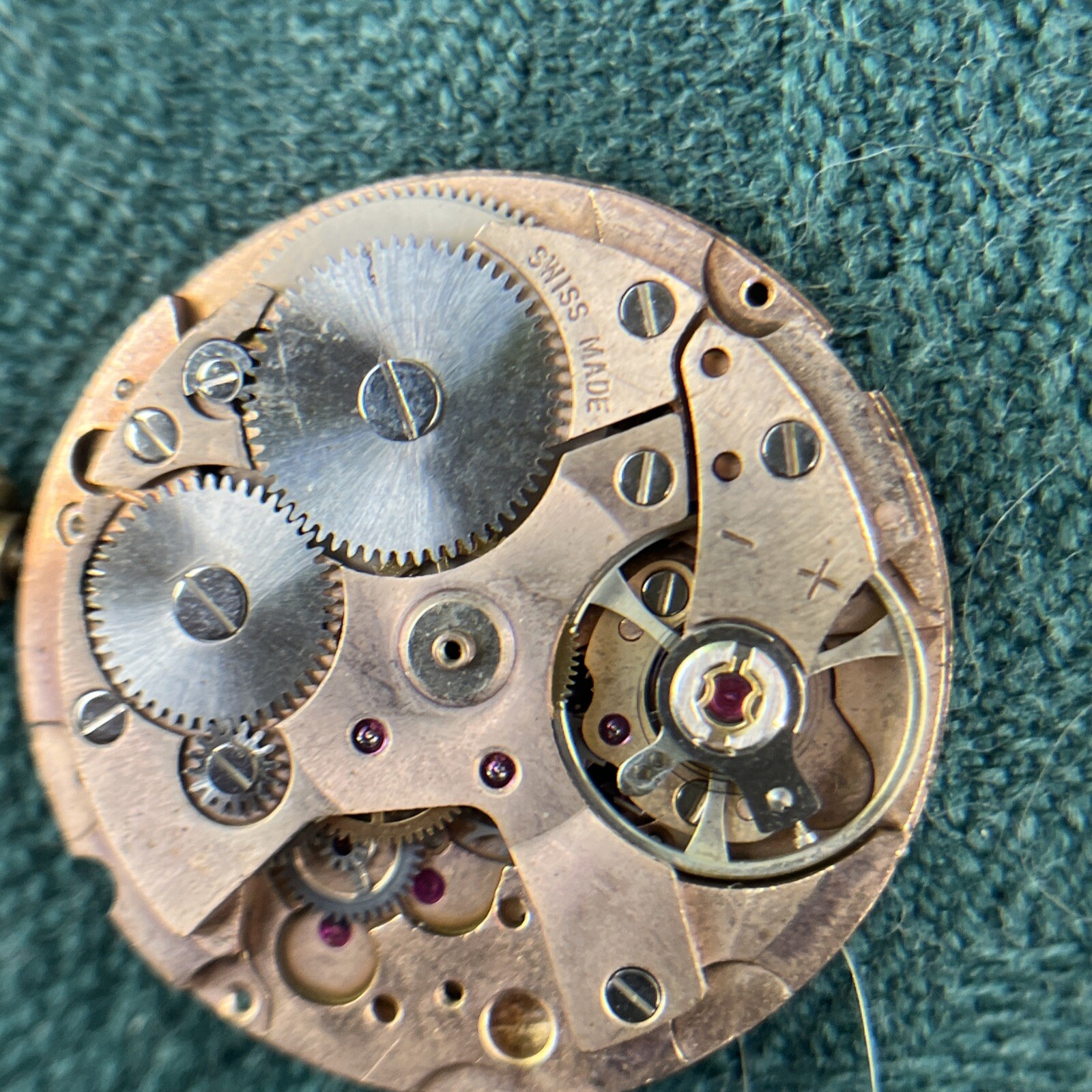 Vintage LANCO Dial and Movement Hands Not Working Used