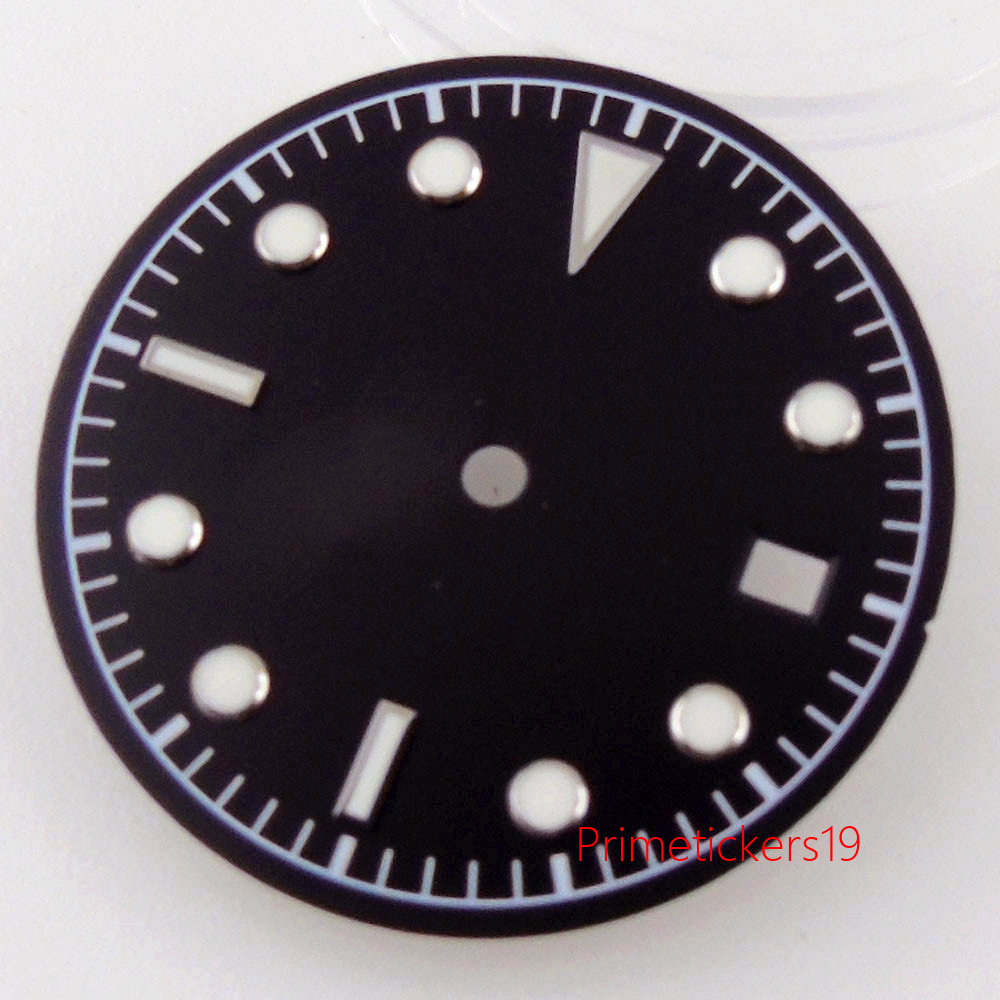 30.5mm Green Lume Watch Dial Fit For NH35/NH35A Miyota 8215 821A ETA 2824 2836 D