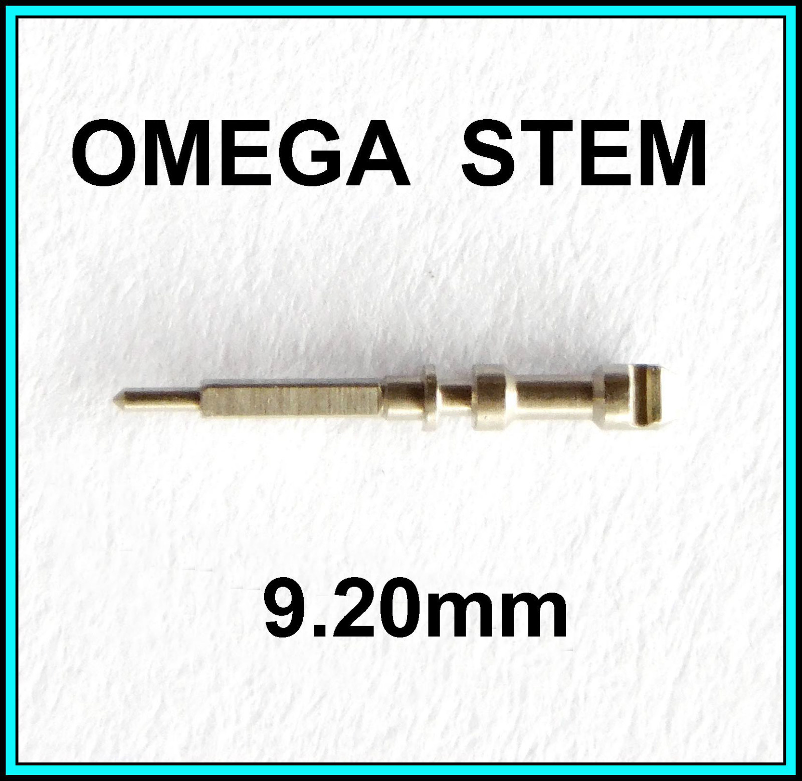 Omega WINDING SPLIT MALE STEM Watch Movement Part – Length 9.20mm – N.O.S.