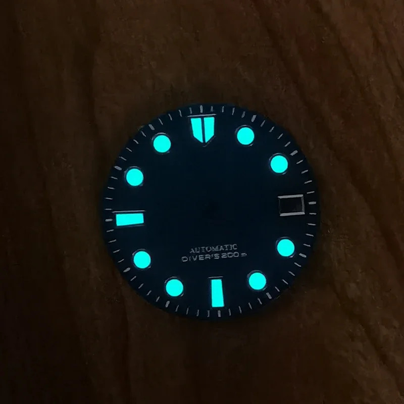 Birch Dial Blue Lume for NH35/NH36 Movement 28.5mm Dial