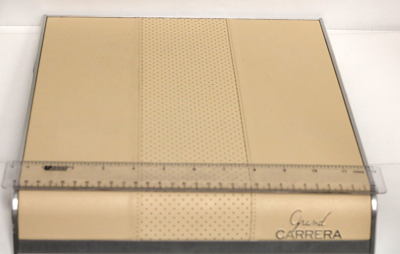 RARE TAG Heuer Grand Carrera Dealer Display Stand – Perforated Leather – NOS