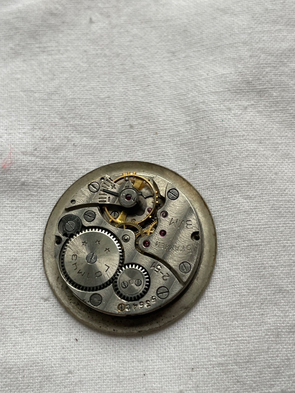 ZiM early 1951 with dial of Raketa- USSR movement for mens watch AS IS, lot 1005