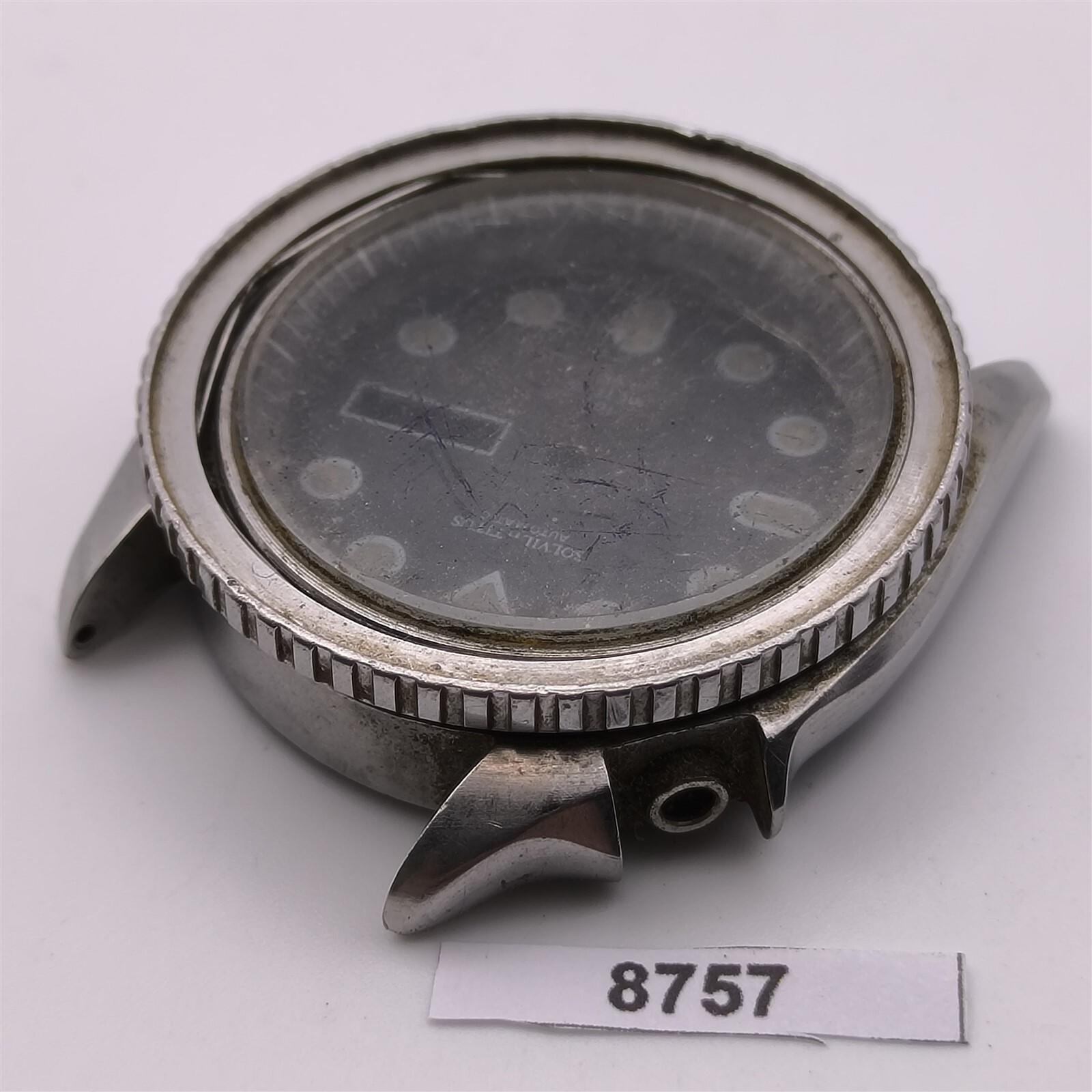 USED RARE VINTAGE SOLVIL TITUS DIVER CASE BEZEL DIAL COVER NR# BVT08757