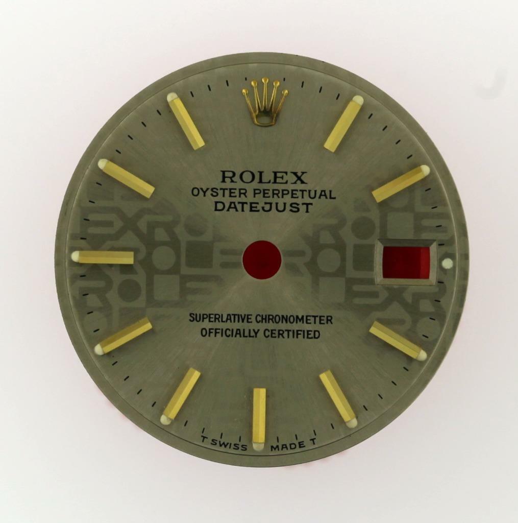 Original Rolex Lady Datejust 26mm 69173 79178 Slate Jubilee Stick Dial 2T #G8