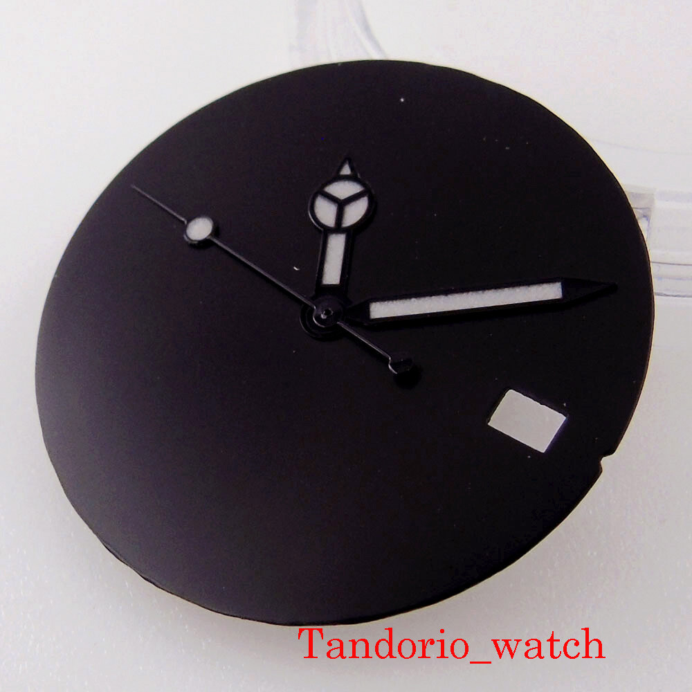Bliger 29mm Black Sterile No Logo Watch Dial Hand For NH35 MIYOTA 8215 Movement
