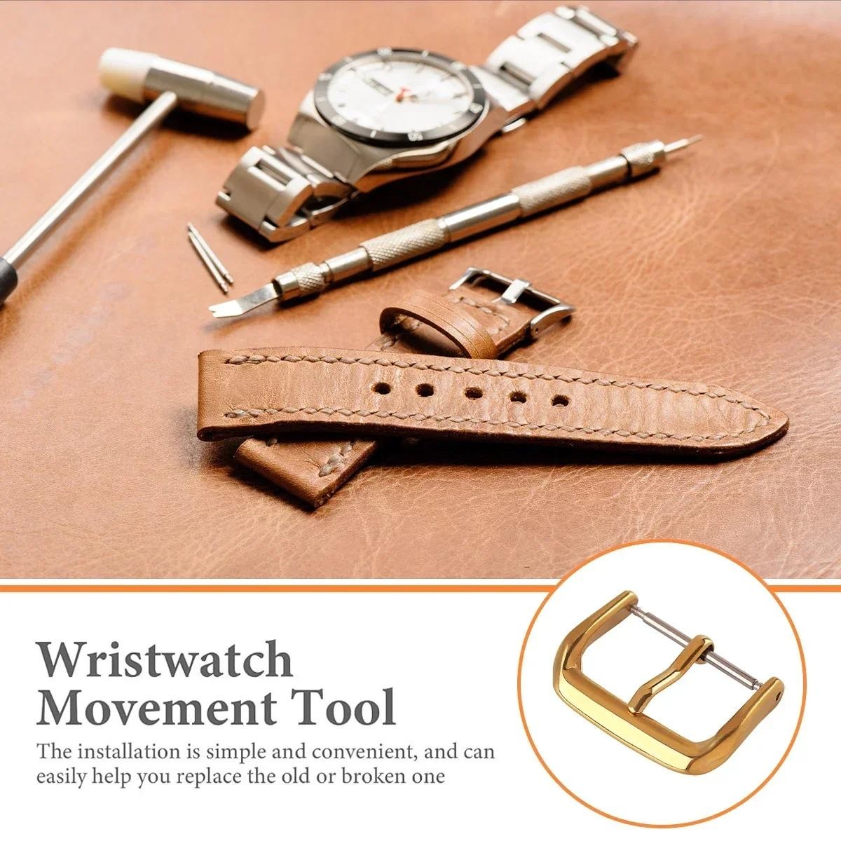Stainless Steel Watch Buckle Pin Clasp Watchbands Button for Watch Band 8-22mm