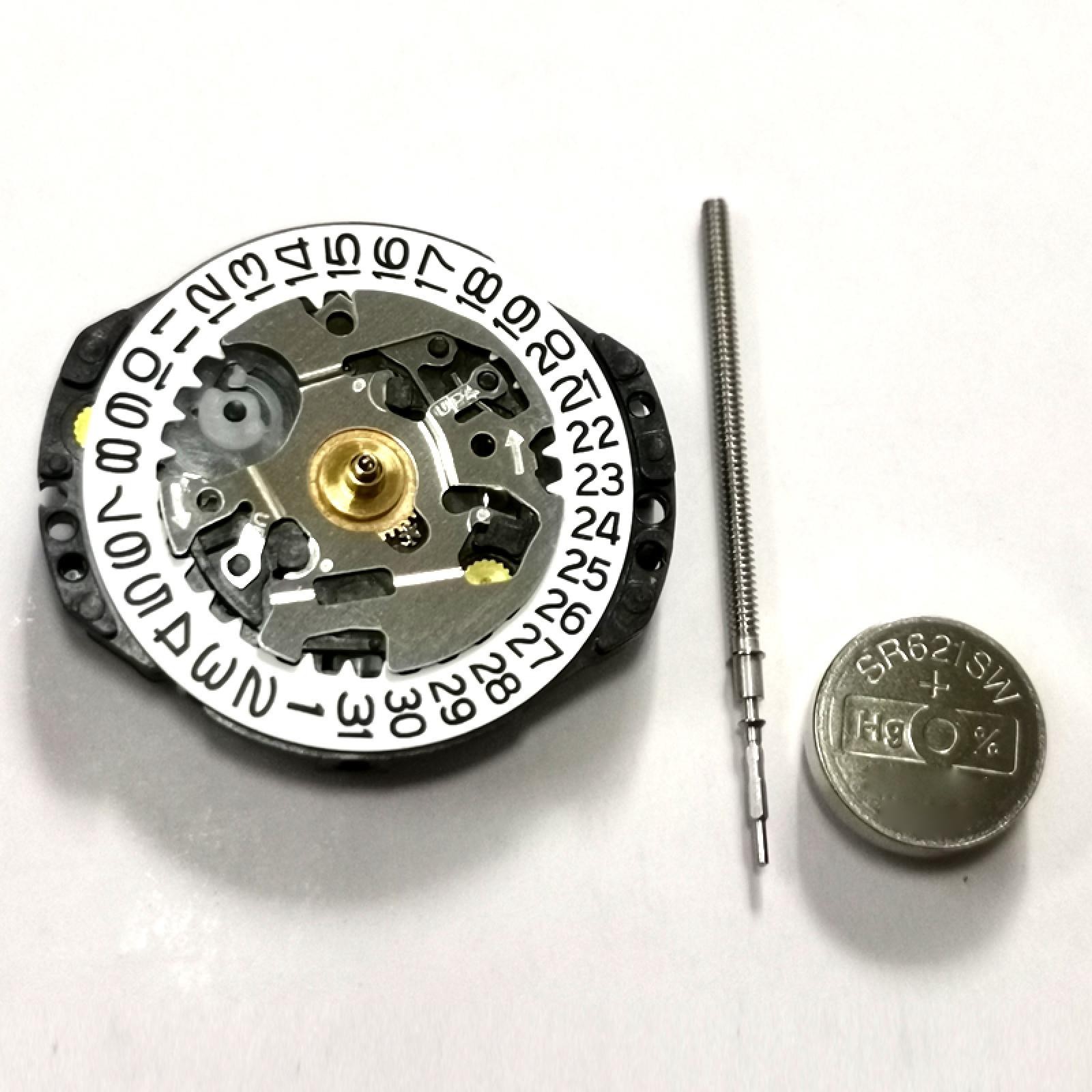 3-Hands Date at 3 Quartz Watch Movement w/ battery For Japan VX82 VX82E Replace
