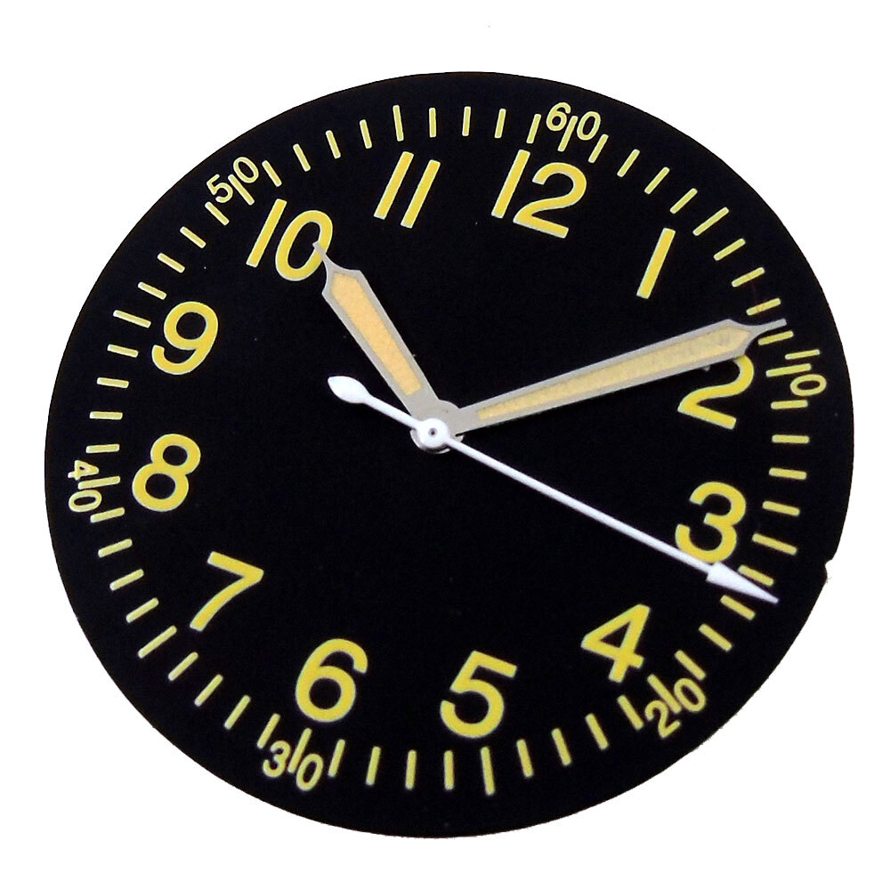 33.5mm Arab Number Watch Dial Face Green Luminous Fit NH35 NH36 ETA2824 PT5000