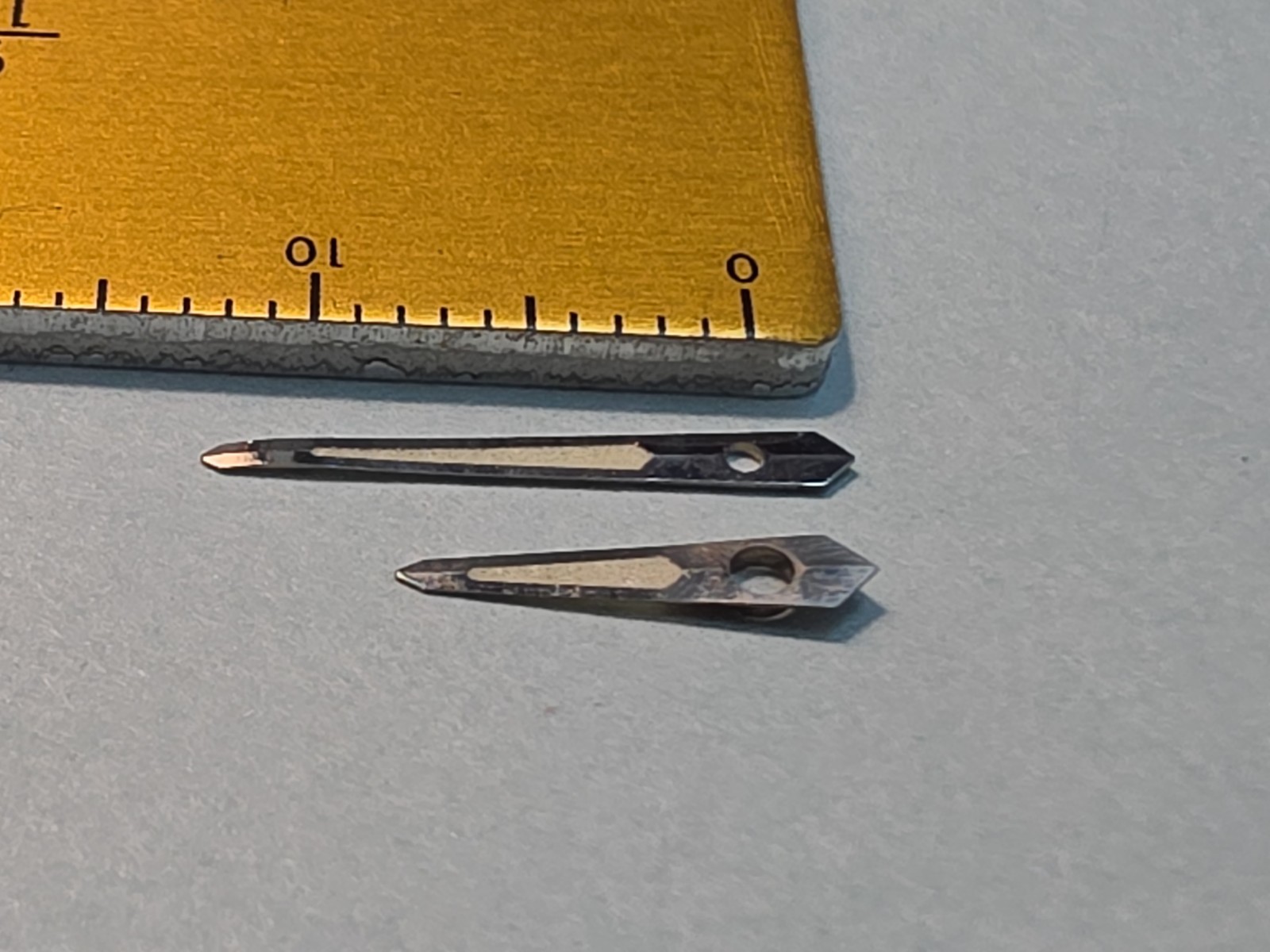 Set Of Original Unused Accutron 214 Astronaut Silver Trit Spear Hands