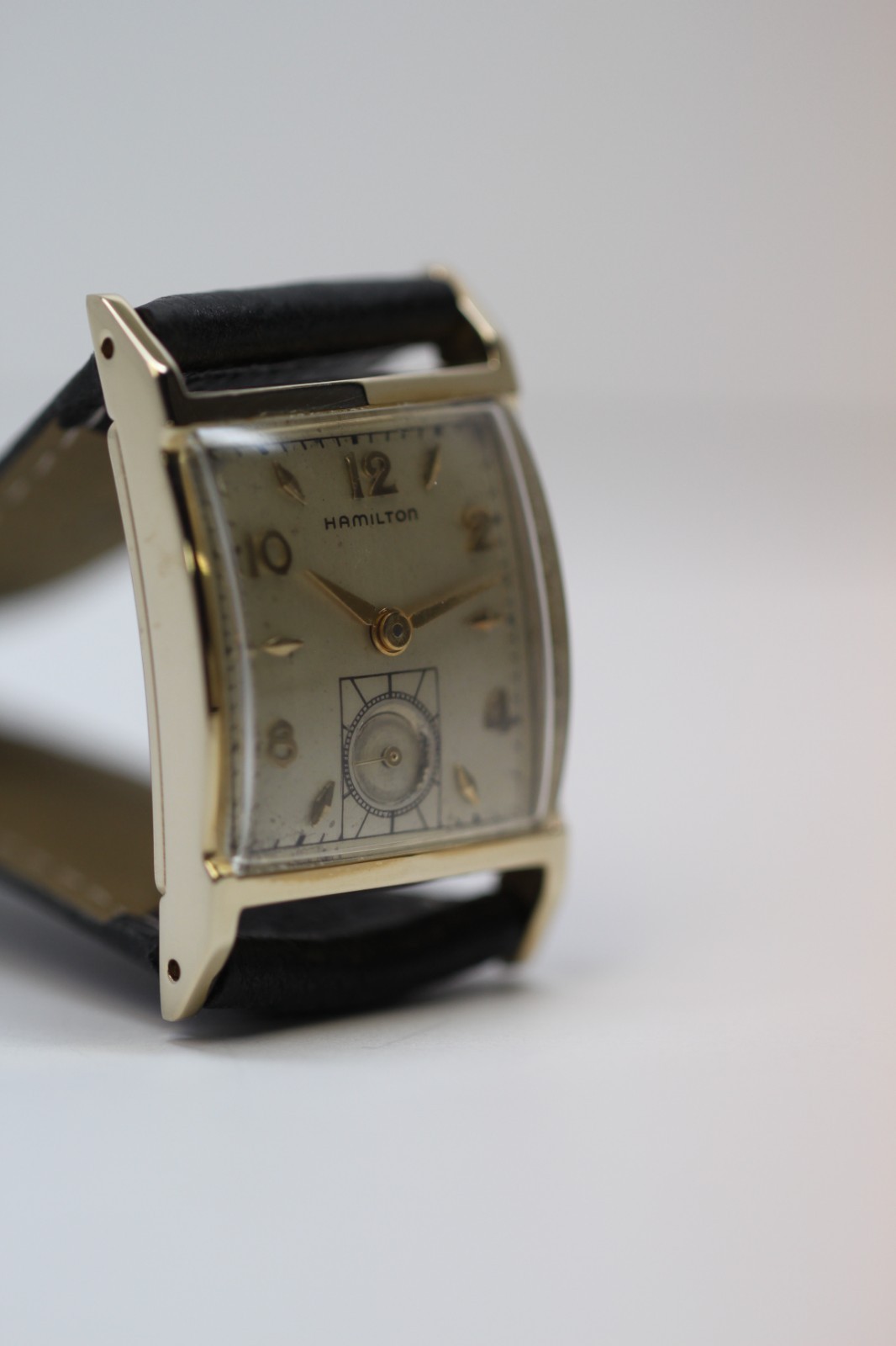 Vintage Hamilton W/W “STAFFORD” 14k Solid Gold Mens Wristwatch Running A+A+