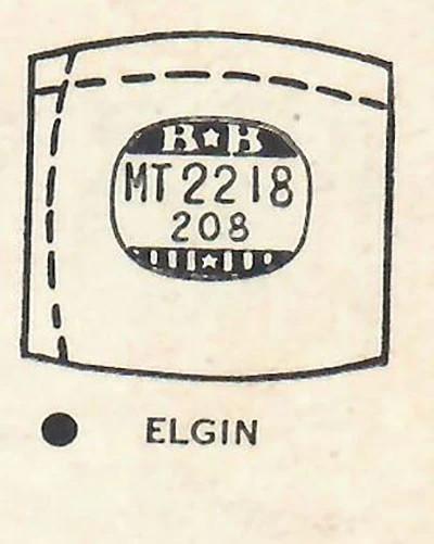 ELGIN : 4803 – Tonneau 22.1mm x 20.6mm