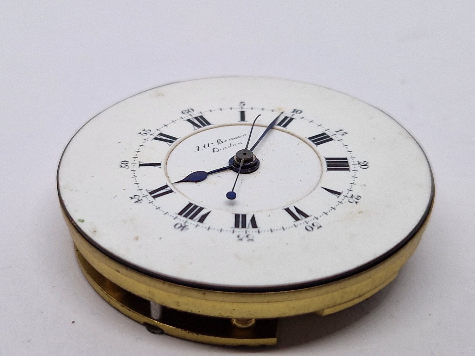 Antique J W Benson pocket watch movement Queen Victoria movement