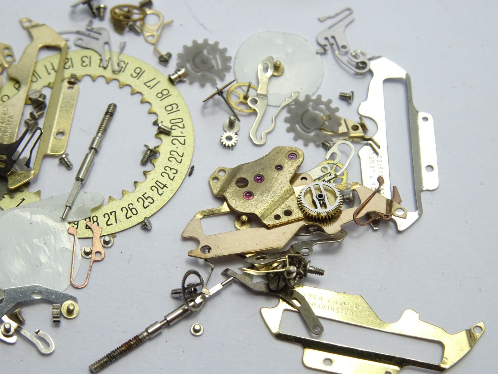 PUW 241 240 243 Watch Movement Spare Parts Stem Horology Watchmaker Date Wheel