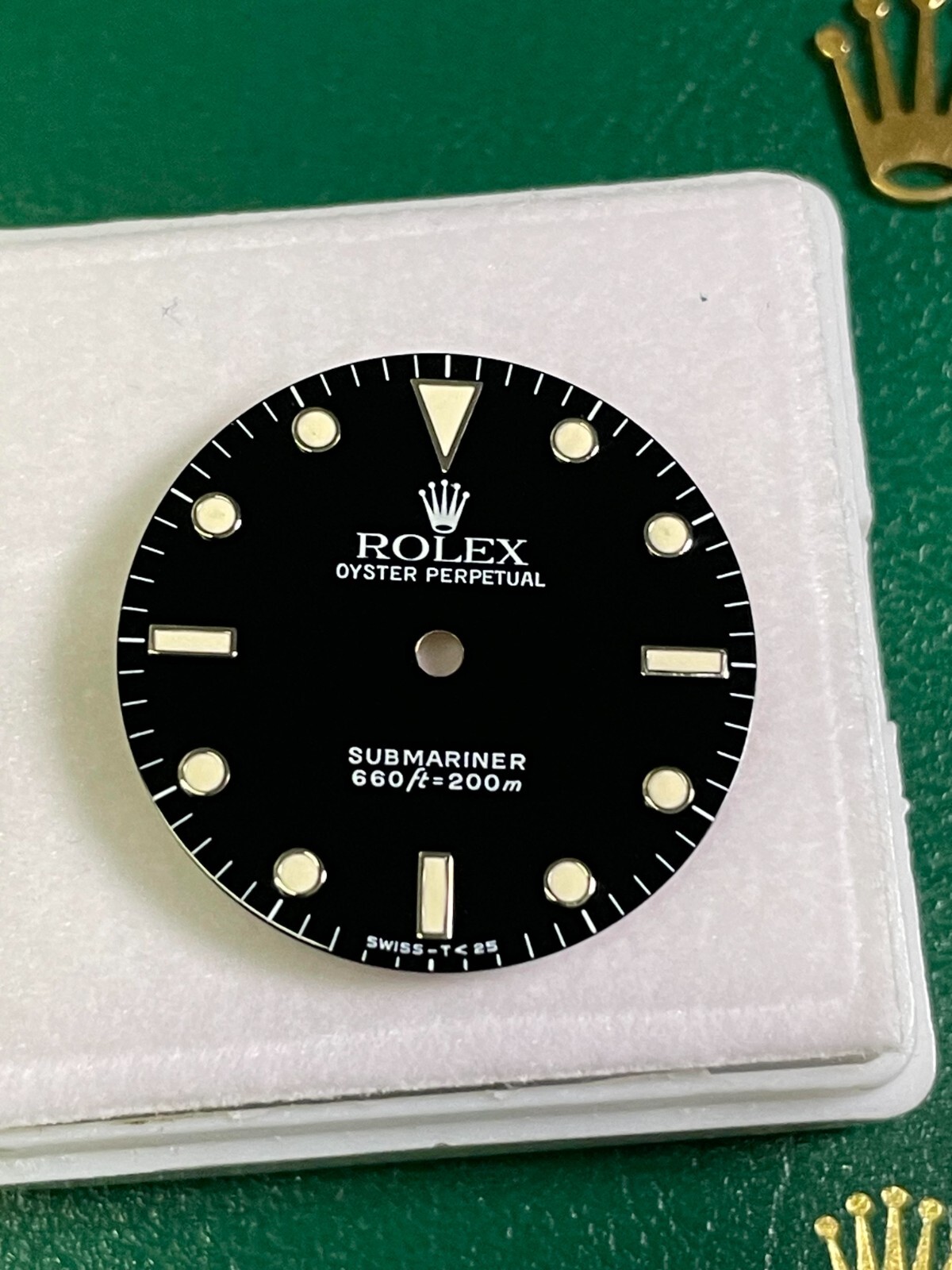 Original Pre 1978 Rolex Ref 5513 5512 Submariner Glossy Tritium Black Dial 40mm