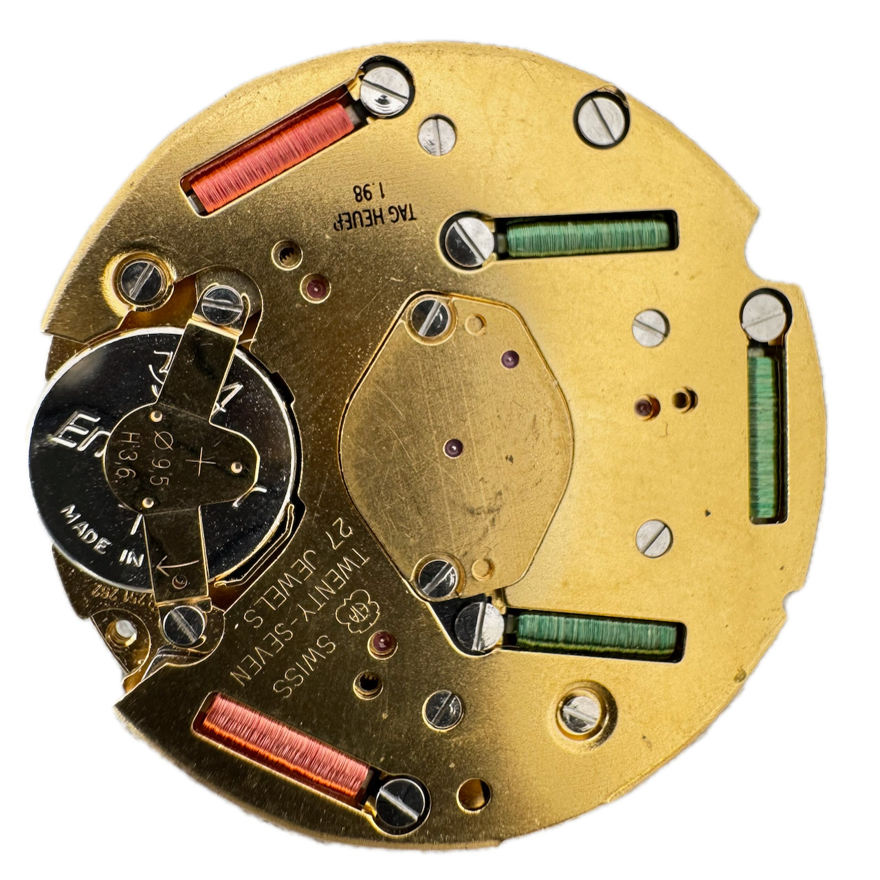 Vintage 31mm Tag Heuer 27 Jewel Quartz Men’s Wristwatch Movement ETA 251.262