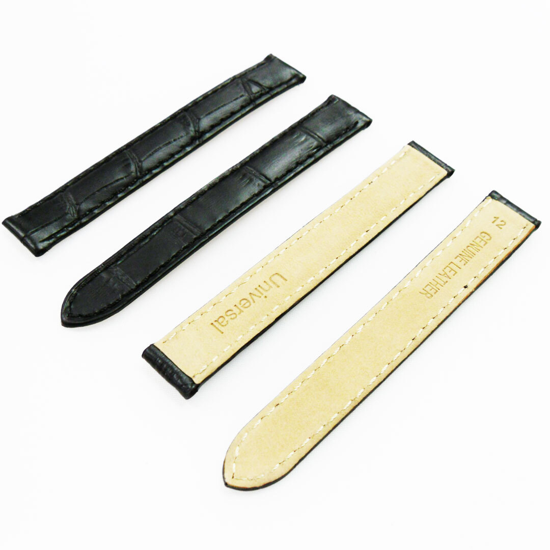 Watch Band Genuine Leather Alligator Grain (PADDED) fIt Cartier Watch 12X12MM