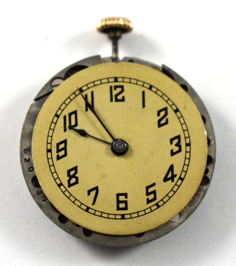 Vintage Durr Co Swiss Made 23.60mm OF Pocket Watch Movement lot.ra
