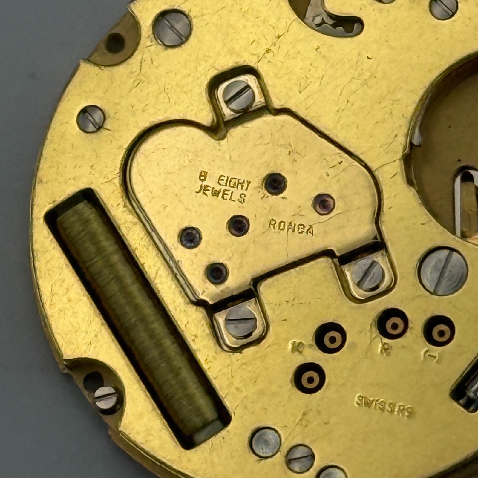 Ronda 1006 Watch Movement Quartz Swiss Date 8 Jewels Vintage Parts Repair 23.8mm
