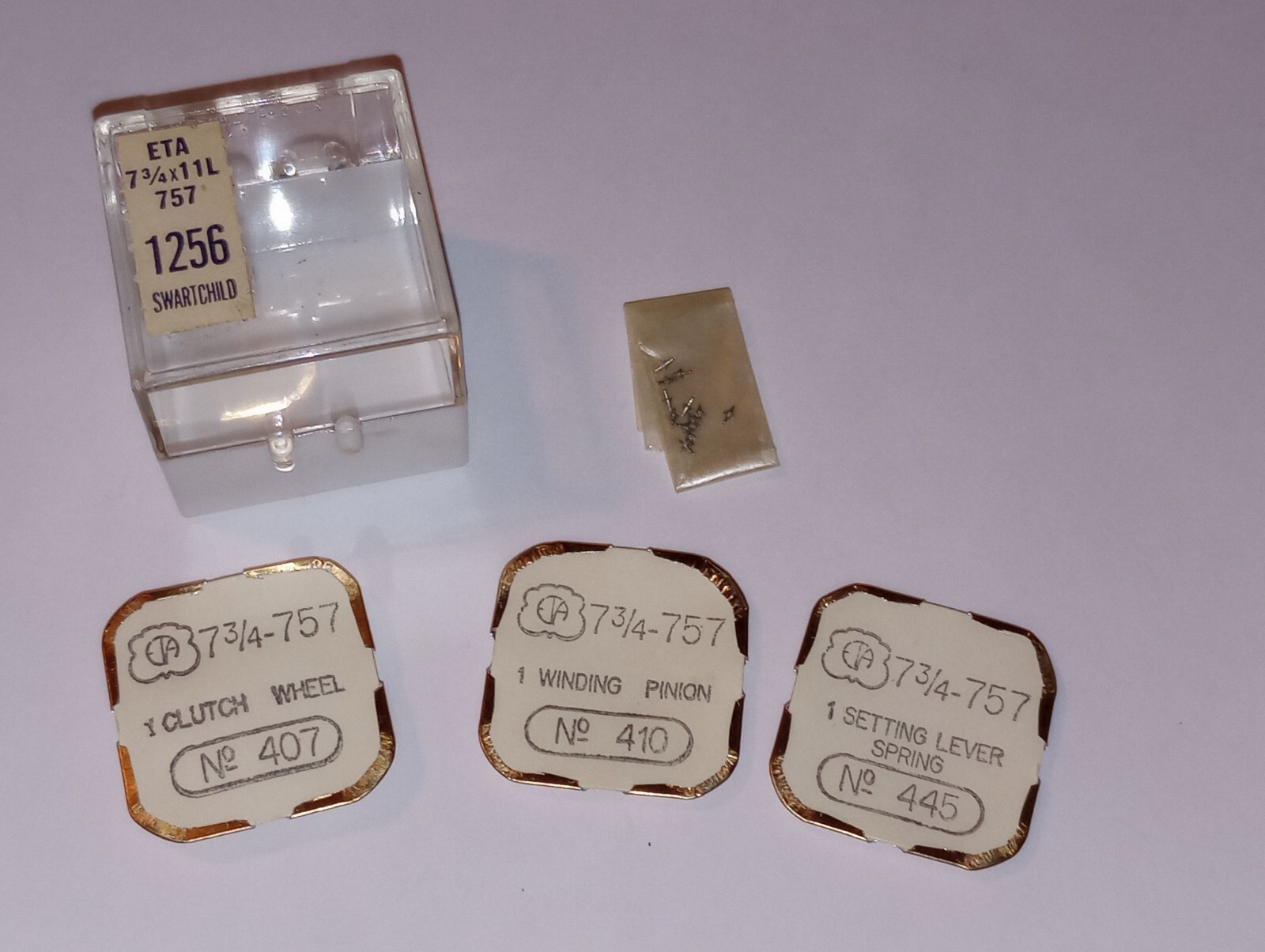 ETA 7-3/4-757 Part #’s 407, 410, 445, NOS (locHC2)