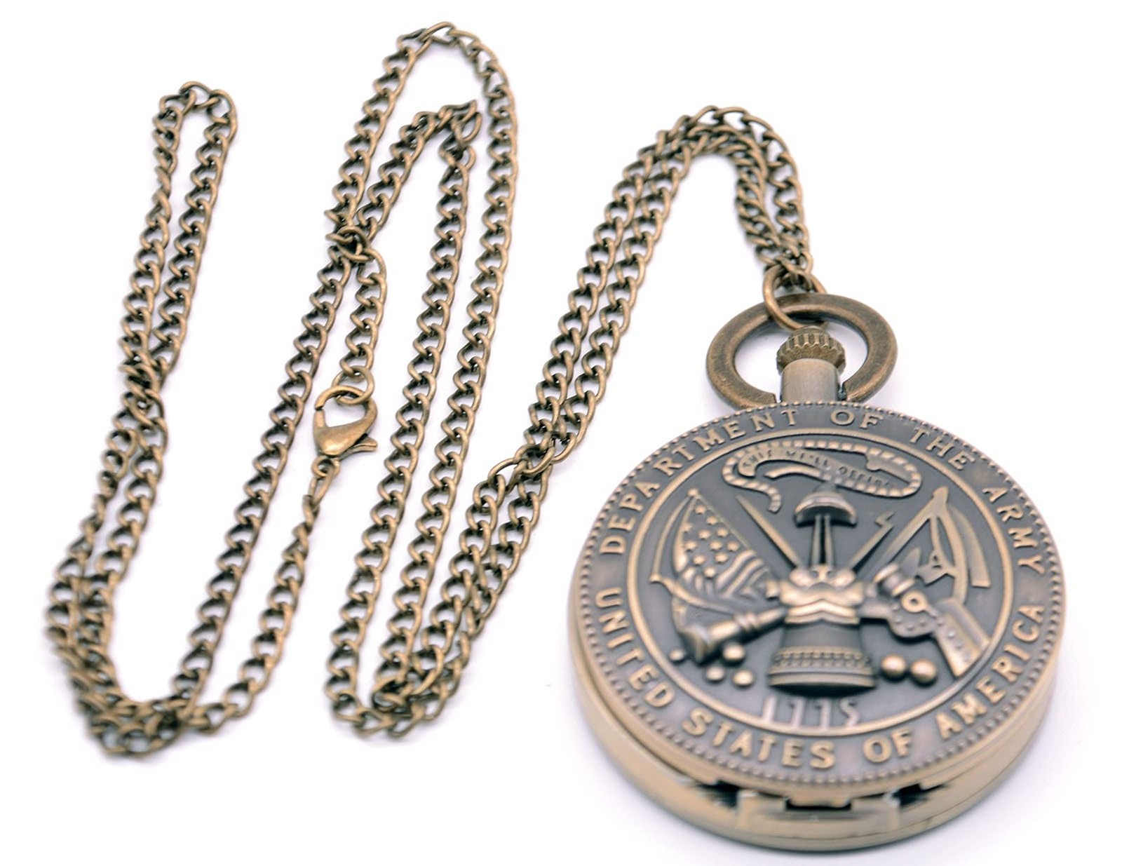 Ddjbdb Mens Pocket Watches with Fob Chain&Necklace Chain Pocket Watch Box Qua…