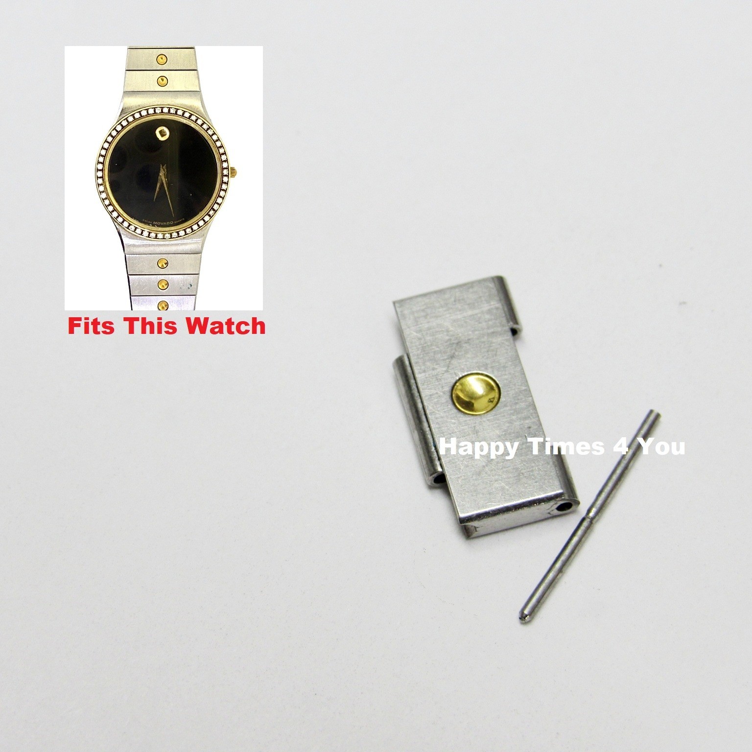 15mm Movado Museum SE Two Tone Mens Diamond Watch Link 85 A2 876 L