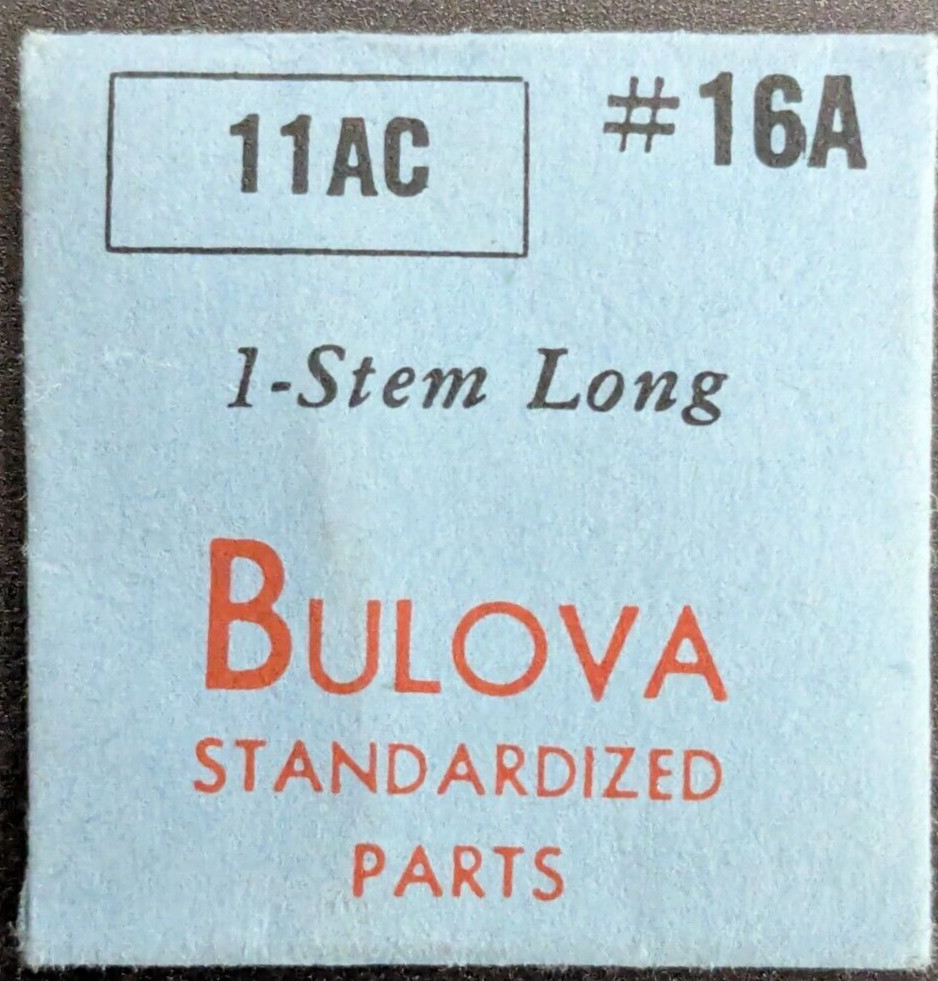NOS NEW Genuine Bulova Cal. 11AC # 16A Long Winding Stem – Vintage Watch Part