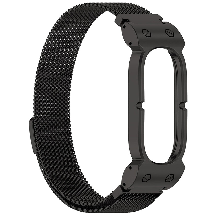 Metal Frame Stainless Steel Milanese Strap Bracelet Belt for Google Fitbit Air